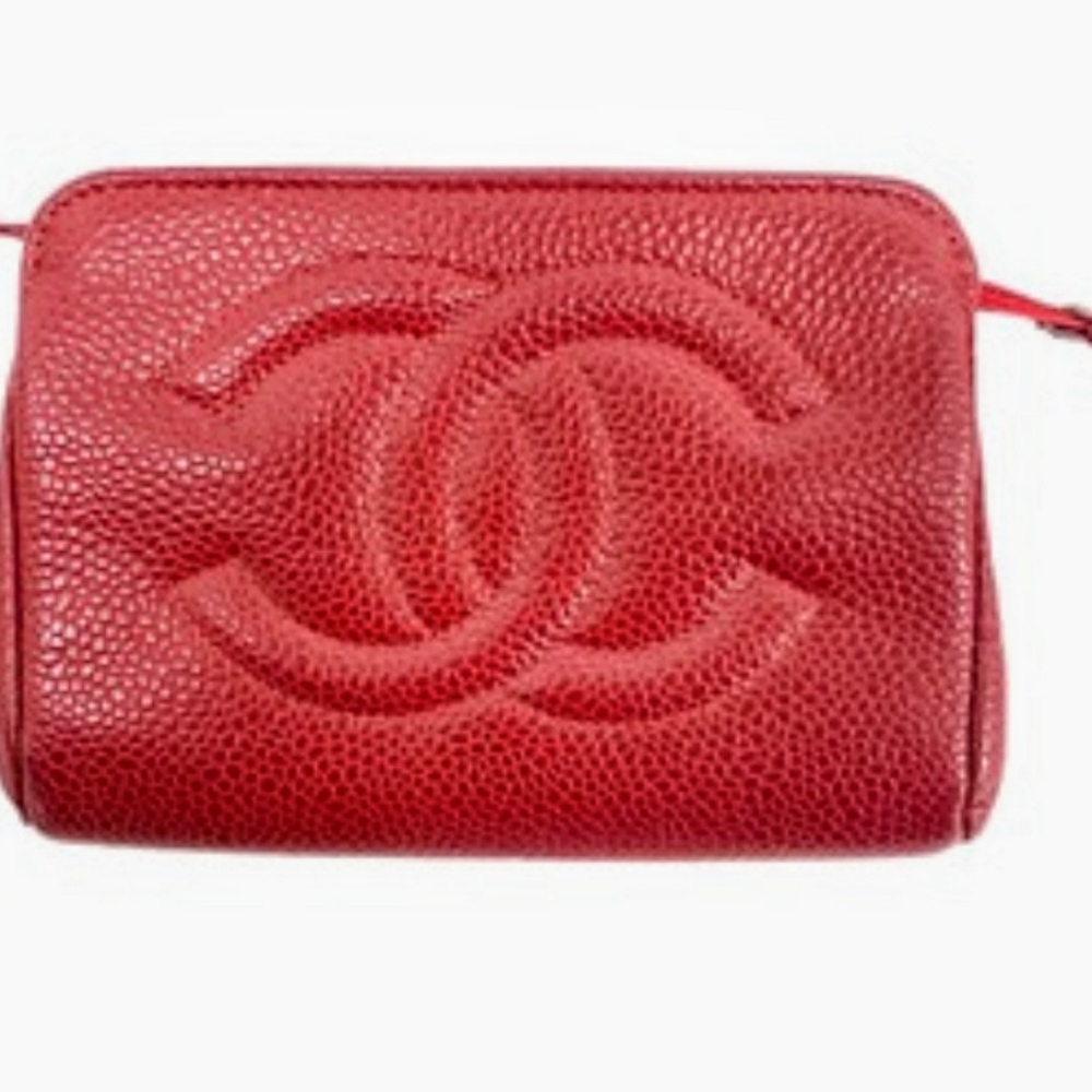 Chanel Cavier leather mini pouch